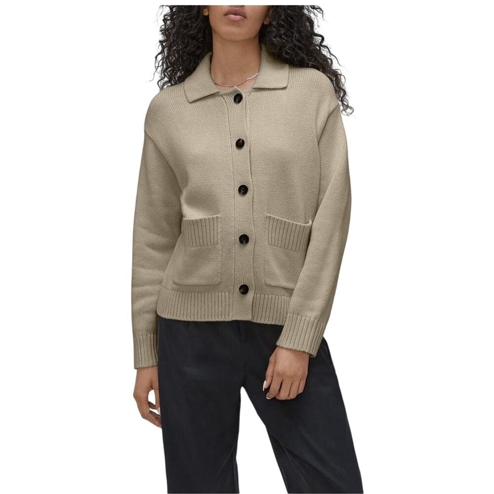 Everlane Organic Trench Coat Khaki Chore Cardigan Size XXS